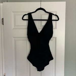 J. Crew classic Black One-Piece Swimsuit